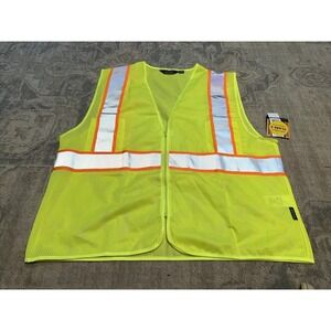Bass Creek New Hi Vis Class 2 Reflective Safety Vest Size XL/XXL Vest Safety New